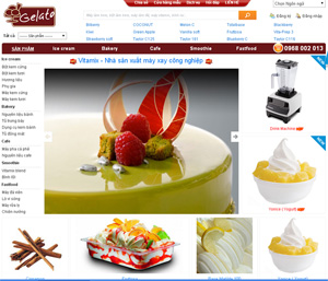 Gelato - nguyên liệu, máy kem cứng