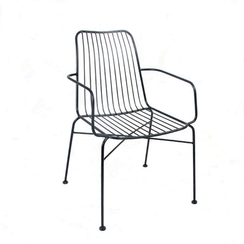 Ghế cafe thép kẻ sọc có tay ( Mã BC - U - 06 )