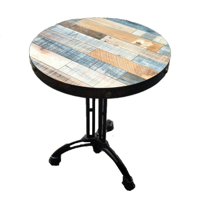 Bàn cafe mặt ván 3D nghệ thuật nhập khẩu