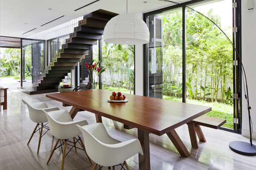 Bộ bàn ghế Eames Arm