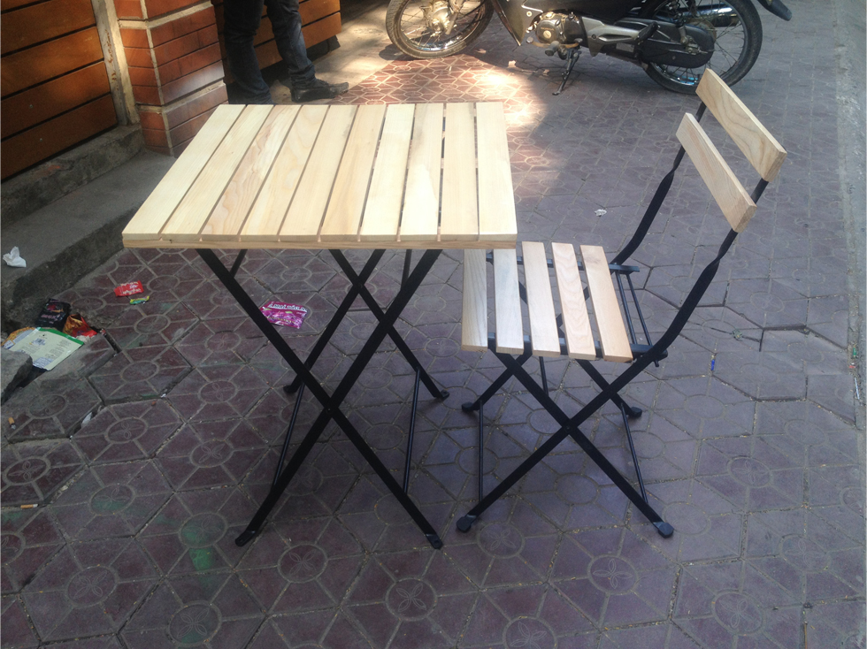 Bộ ban ghế ikea sồi